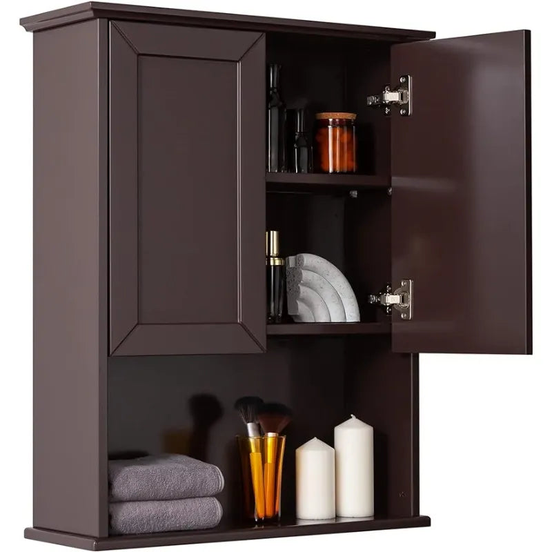 Bathroom Wall Cabinet, w/Adjustable Shelf, 6 colors available