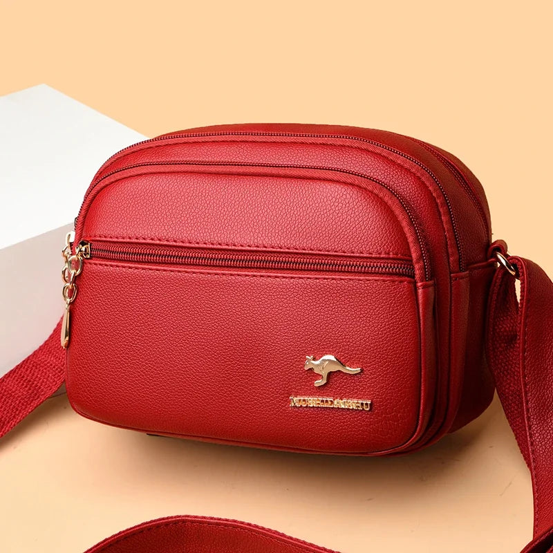 High Quality Soft Leather Purse, Multi-pocket Wear-resistant Bag