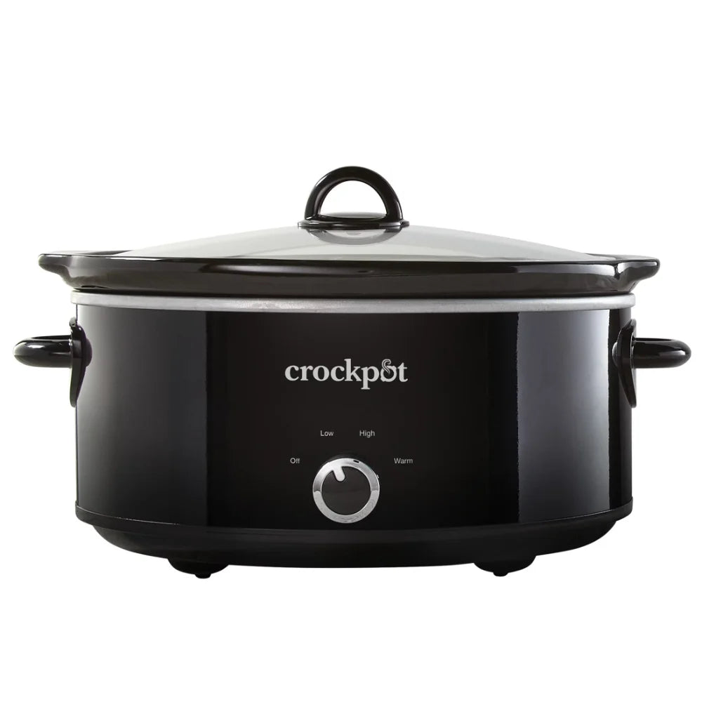 Crockpot 7-Quart Manual Slow Cooker, Black