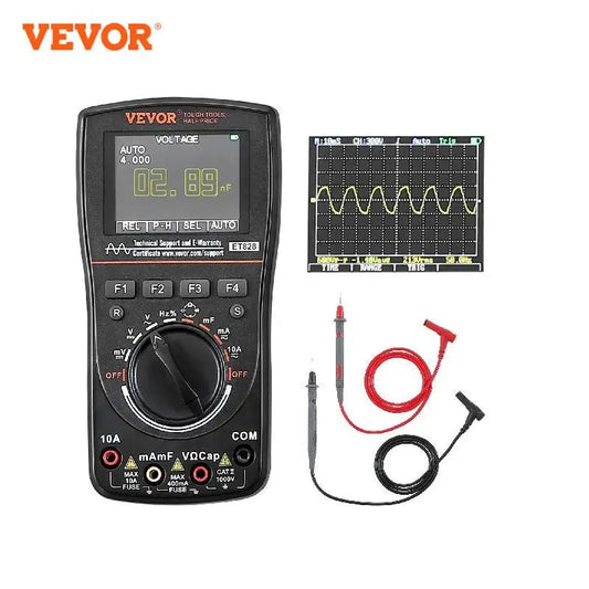 VEVOR 2-in-1 Handheld Digital Automotive Repair Circuit Testing 2.5MS/S 1MHZ