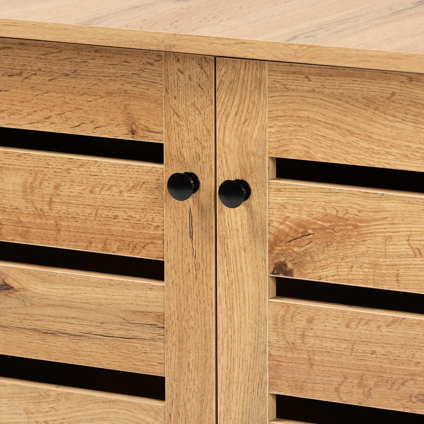 Gisela Modern/Contemporary Oak Finished 2-Door Storage Cabinet