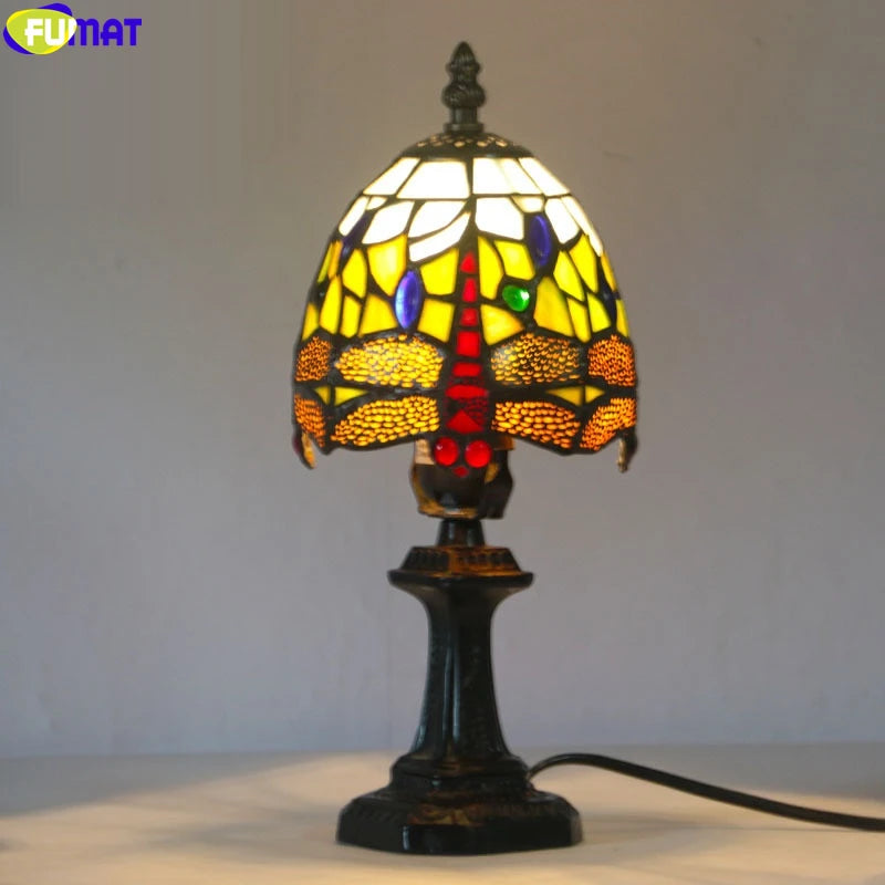 Tiffany Retro Stained Glass Table Lamp/Night Light