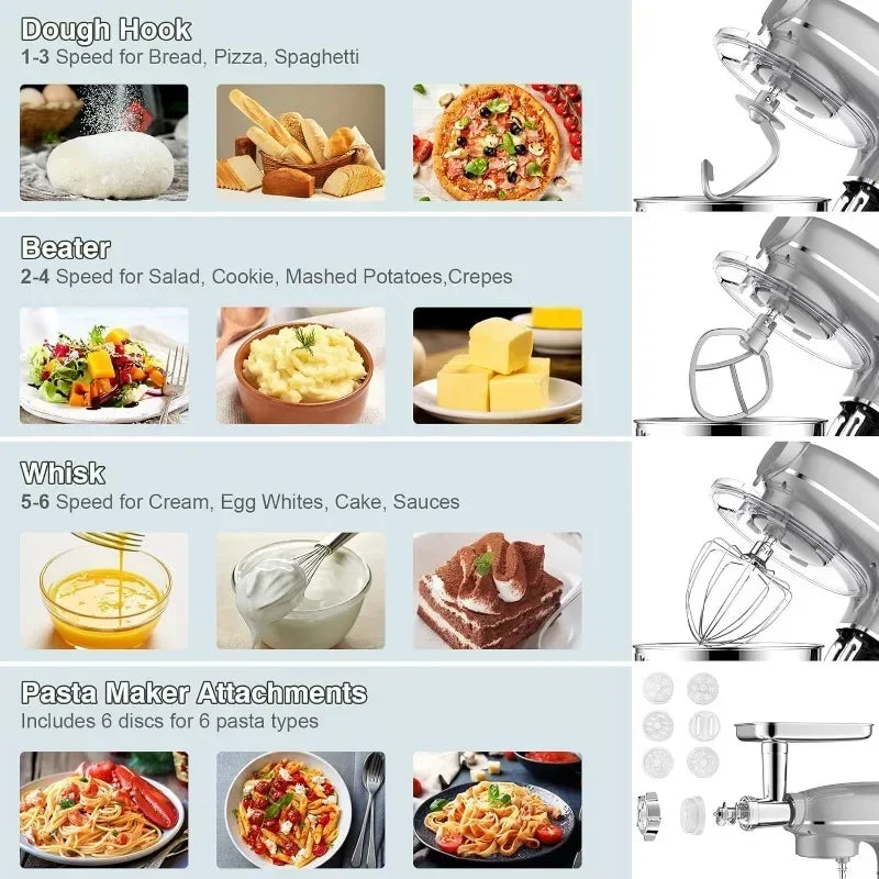 6 IN 1 Multifunctional Electric Stand Mixer