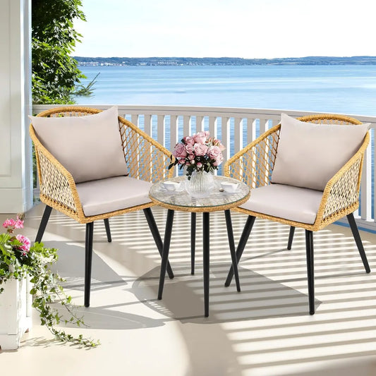 All-weather Rattan Garden Furniture Sets w/Cushions