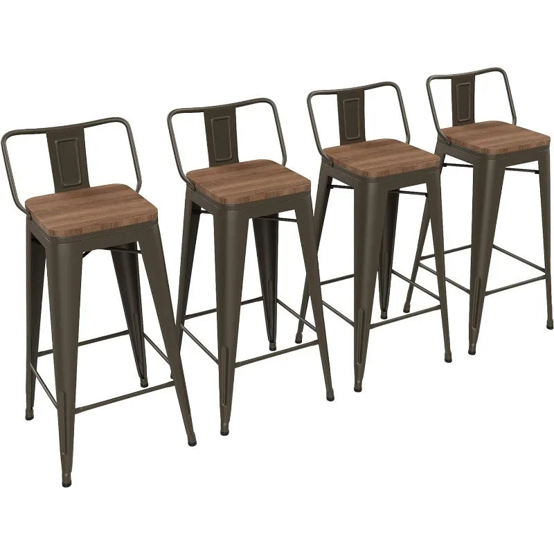 Set of 4 - 26" Kitchen Bar Stools Counter Height