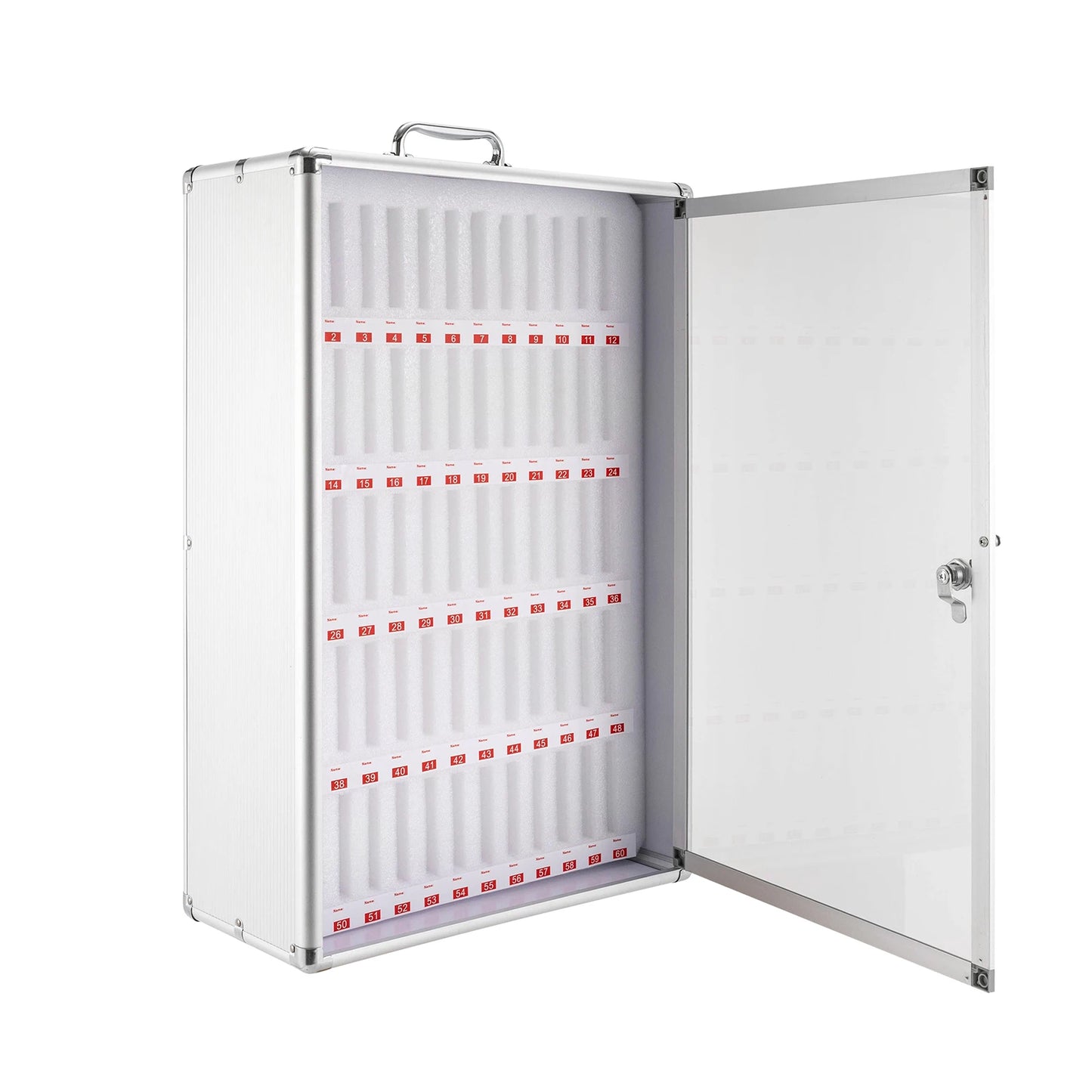 Aluminum Alloy Storage Cabinet for Cell Phones with Locked, (60 Slots)