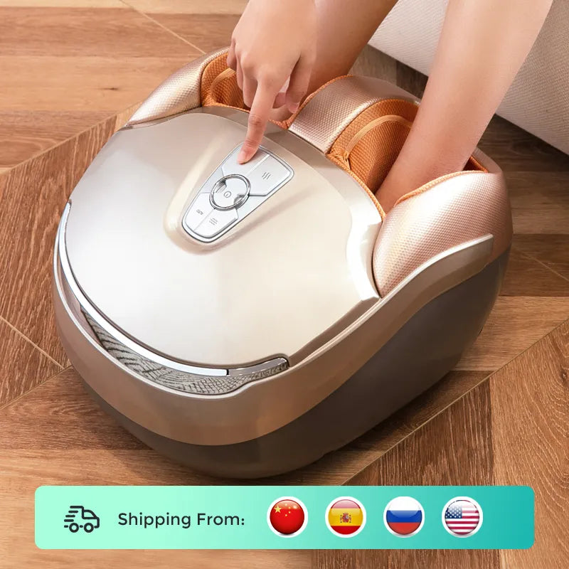 MARESE M7 Plus Electric Foot Massager With Deep Vibration Massage Heated Rolling Kneading Air Compression Healthy Gift