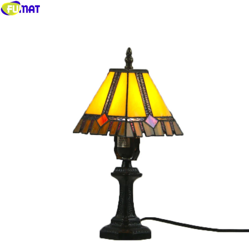 Tiffany Retro Stained Glass Table Lamp/Night Light