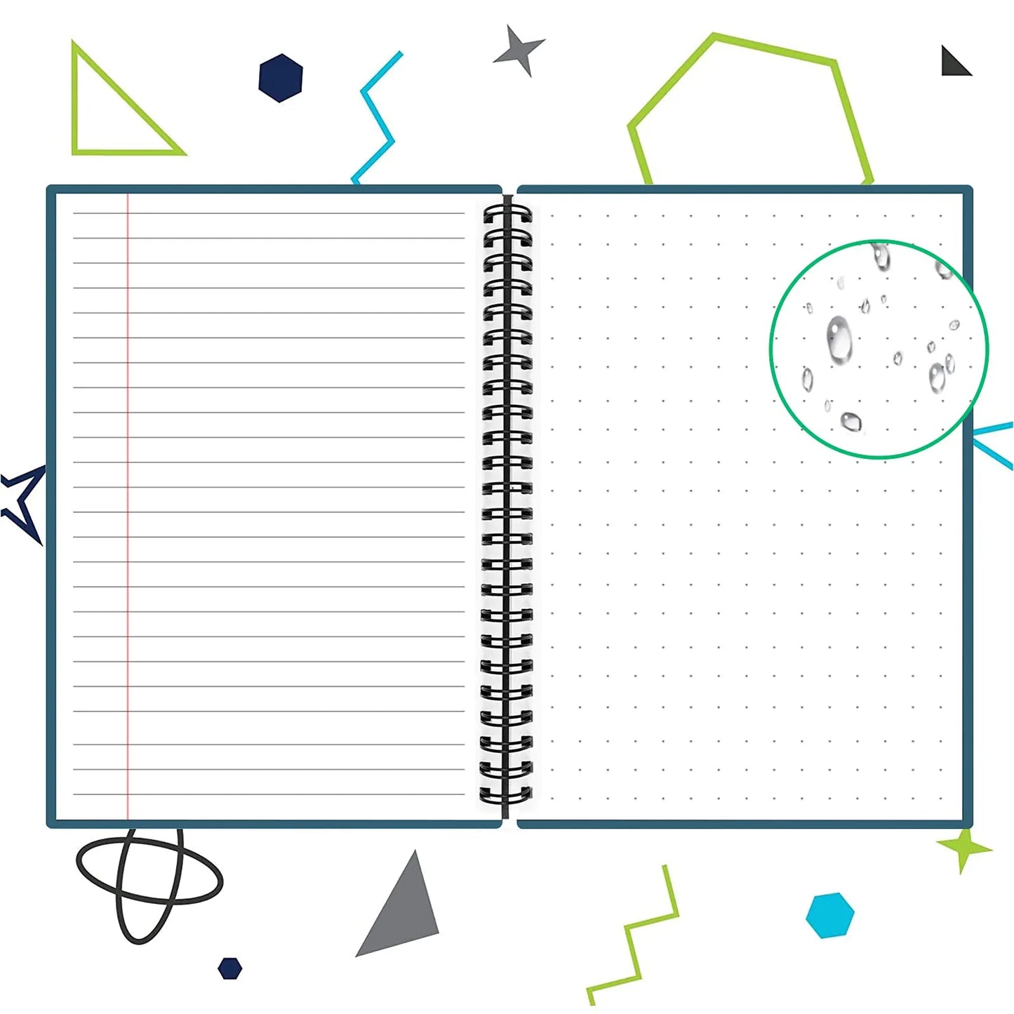 A4 Reusable Digital Smart Notebook  Lined Dotted w/Erasable Pen