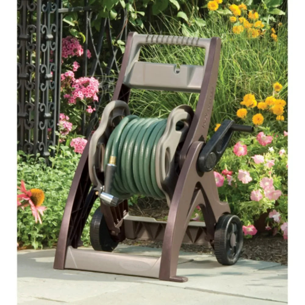 Suncast 175 Ft. Hosemobile Hose Reel Cart Mocha and Taupe