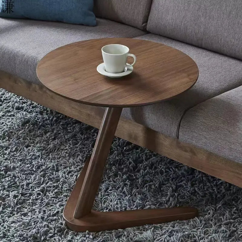 Solid wood side table Small coffee table Sofa Furniture Movable Simple Modern Light Luxury Luxury Apartment Living Room Decorati