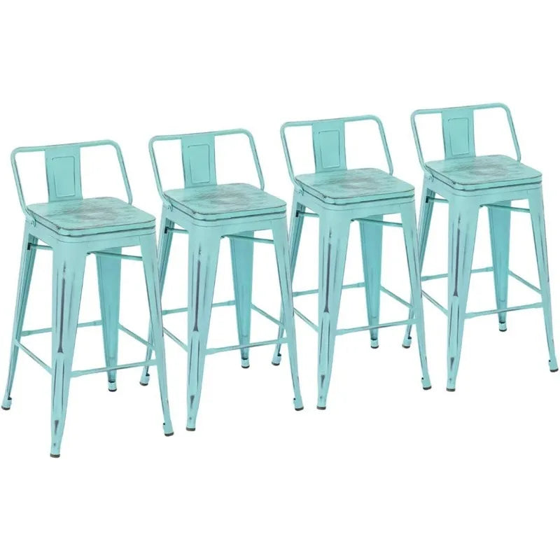 Set of 4 - 26" Kitchen Bar Stools Counter Height