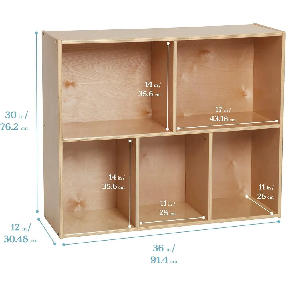 Streamline 5-Compartment Storage Cabinet Bookcase